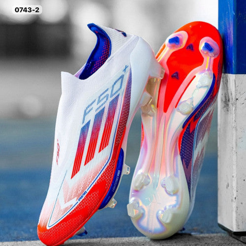 ADIDAS F50 GUAYO 44 BLANCO / AZUL / ROJO