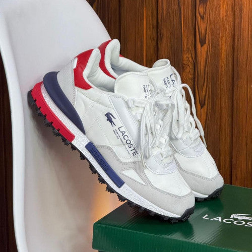 LACOSTE ELITE BLANCA 42 AZUL / ROJO