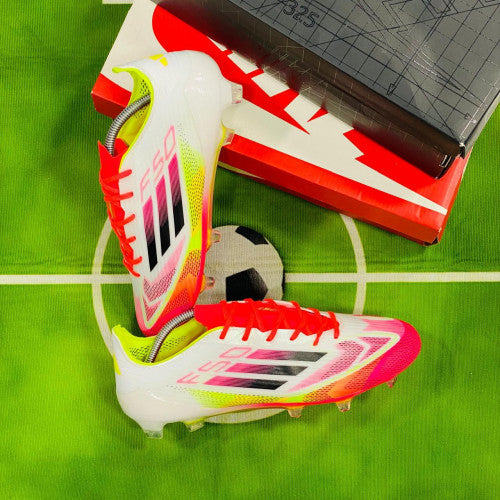 ADIDAS F50 GUAYO 42 BLANCO / ROJO / VERDE