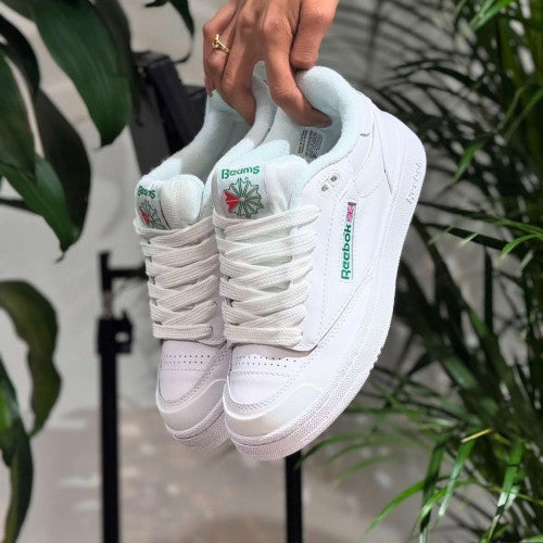 REEBOK BEAMS BLANCA DAMA 36 VERDE