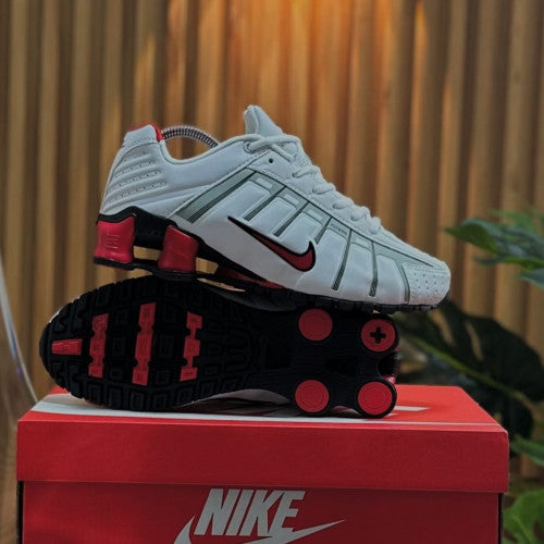 NIKE SHOX BLANCA ROJA 41
